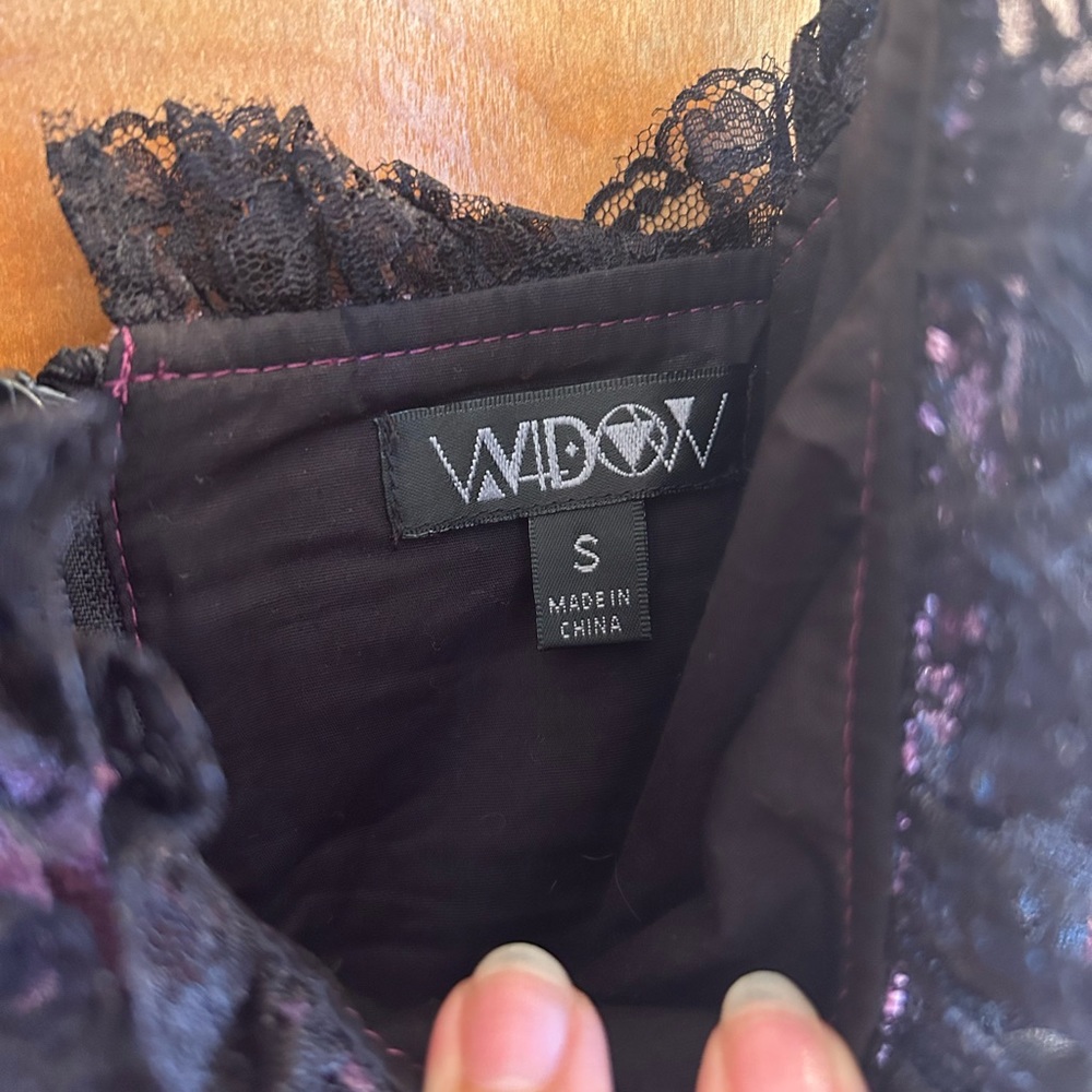 Dolls Kill Widow Mauve Velvet Corset Top - Picture 6 of 7